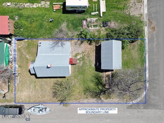 401 E 2nd Ave, Big Timber, MT 59011 - view of property location with property boundaries highlighted