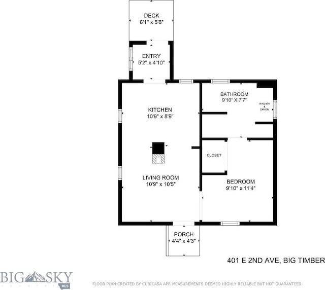 401 E 2nd Ave, Big Timber, MT 59011 - floor plan / room layout