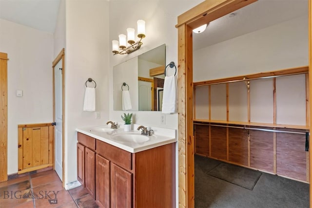 64 Shandalyn Ln, Bozeman, MT 59718 - bathroom with double vanity and tile patterned flooring