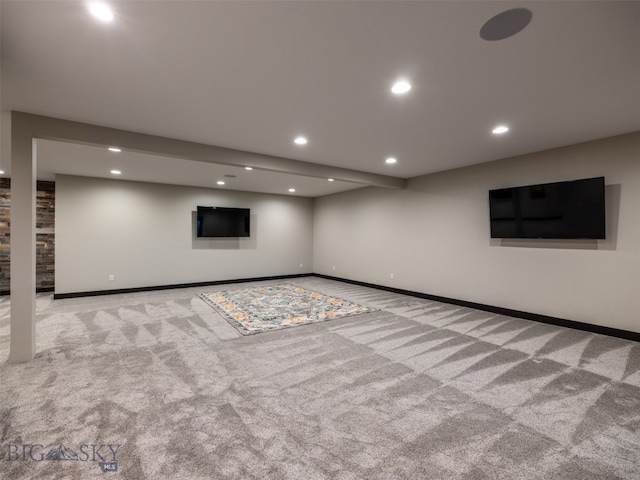 449 Minni Hall Rd, Bozeman, MT 59715 - finished below grade area featuring carpet floors, recessed lighting, and baseboards