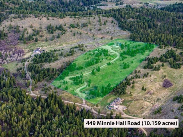 449 Minni Hall Rd, Bozeman, MT 59715 - aerial overview of property's location featuring a forest