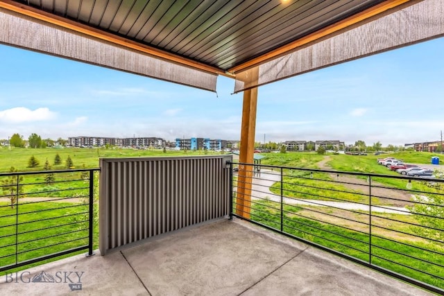 view of patio / terrace featuring a balcony