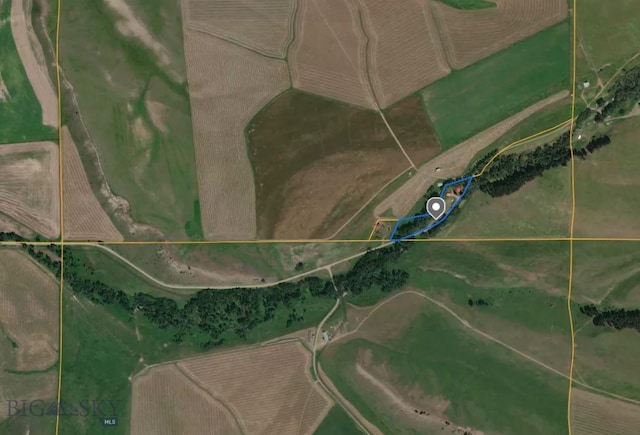 185 Elk Creek Rd N, Wilsall, MT 59086 - map / location featuring property parcel outlined