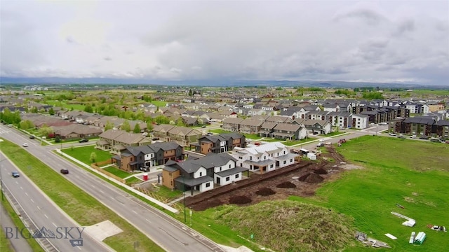 aerial perspective of suburban area