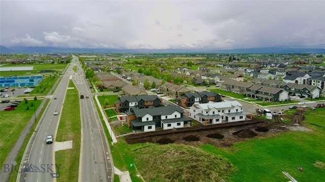 aerial view of residential area