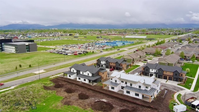 aerial perspective of suburban area