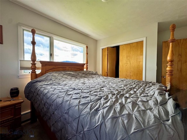 205 E Chinook St, Livingston, MT 59047 - bedroom with baseboard heating and a closet