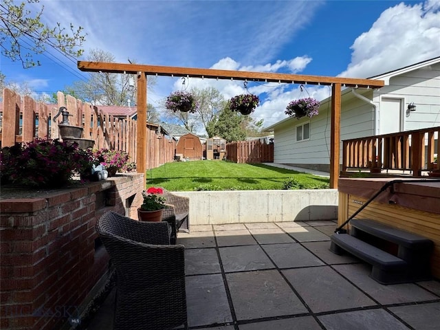 205 E Chinook St, Livingston, MT 59047 - view of patio featuring a shed and an outdoor structure