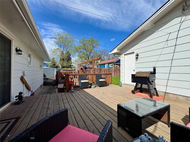 205 E Chinook St, Livingston, MT 59047 - wooden deck featuring fence