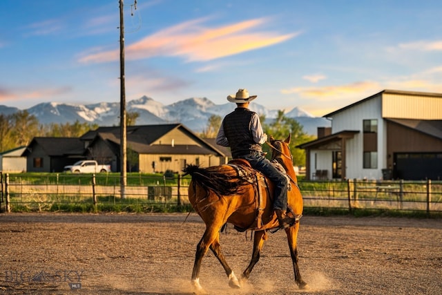 530 W Hulbert Rd, Bozeman, MT 59718 - horse barn with a mountain view