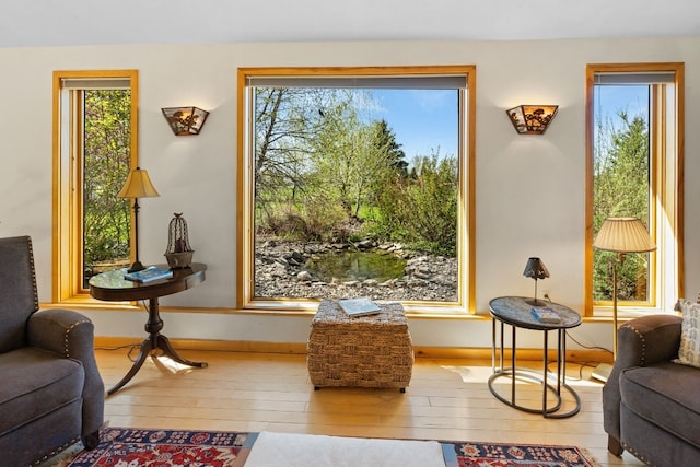 530 W Hulbert Rd, Bozeman, MT 59718 - sitting room featuring hardwood / wood-style flooring and baseboards