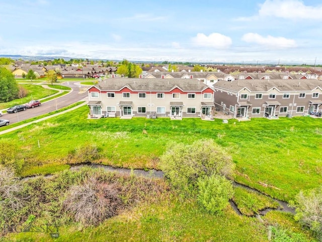 aerial perspective of suburban area