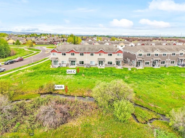 aerial perspective of suburban area