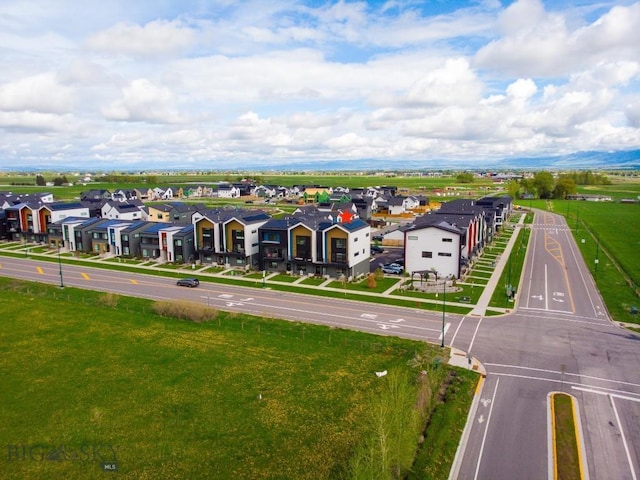 aerial perspective of suburban area