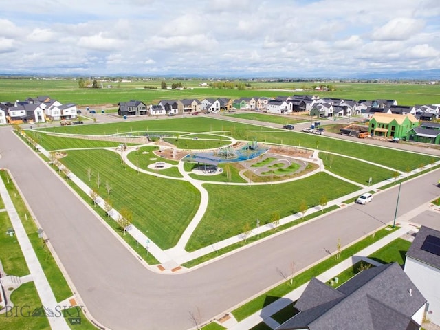 aerial perspective of suburban area