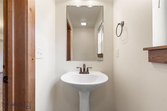 bathroom with a sink