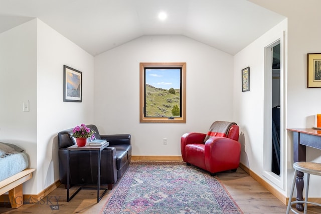 94 Rock Castle Rd, Manhattan, MT 59741 - sitting room with wood finished floors and vaulted ceiling