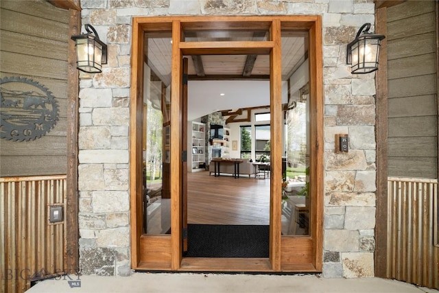 17450 Wilson Creek Rd, Bozeman, MT 59730 - entrance to property featuring stone siding
