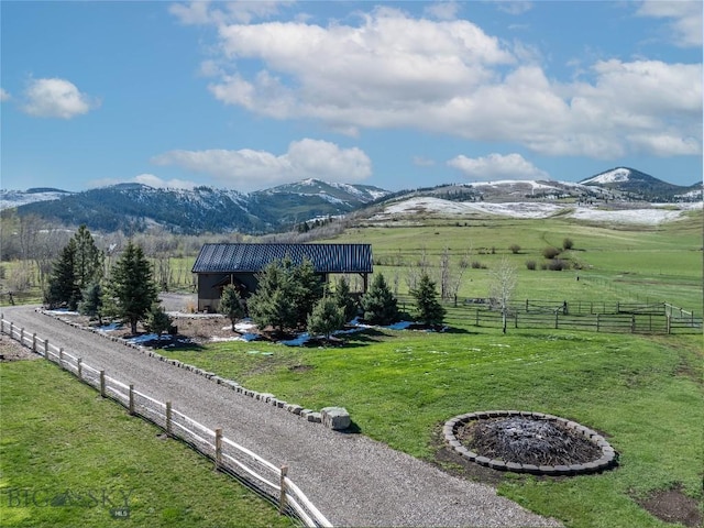 17450 Wilson Creek Rd, Bozeman, MT 59730 - view of mountain backdrop featuring rural landscape and a pastoral area