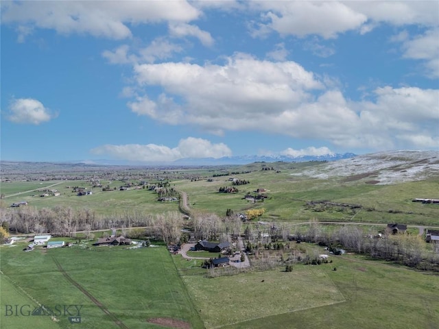 17450 Wilson Creek Rd, Gallatin Gateway, MT 59730 - aerial view of sparsely populated area featuring agricultural land and a mountainous background