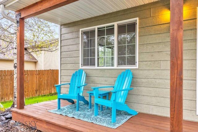 185 Chestnut Grove Ave, Bozeman, MT 59718 - view of wooden deck