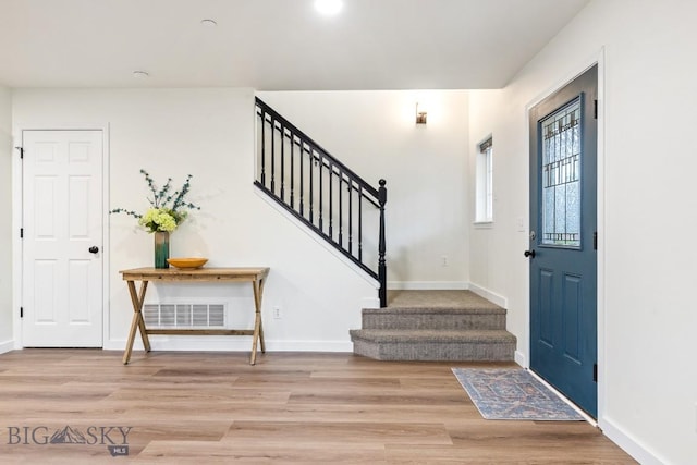 185 Chestnut Grove Ave, Bozeman, MT 59718 - entryway featuring stairway and wood finished floors