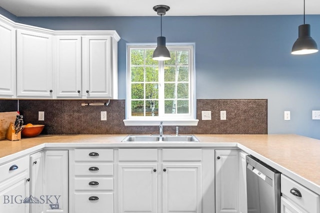 185 Chestnut Grove Ave, Bozeman, MT 59718 - kitchen featuring a sink, dishwasher, and white cabinetry