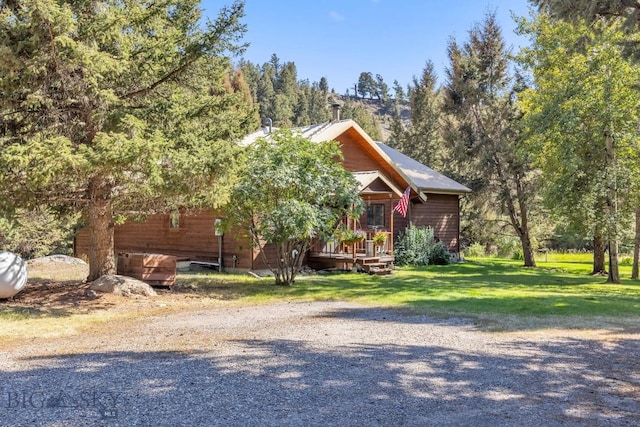 486 Jardine Rd, Jardine, MT 59030 - view of front of house featuring a front lawn