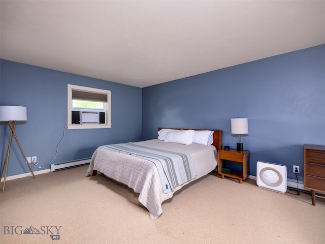 507 Flathead Ave, Bozeman, MT 59718 - carpeted bedroom featuring a baseboard radiator and baseboards