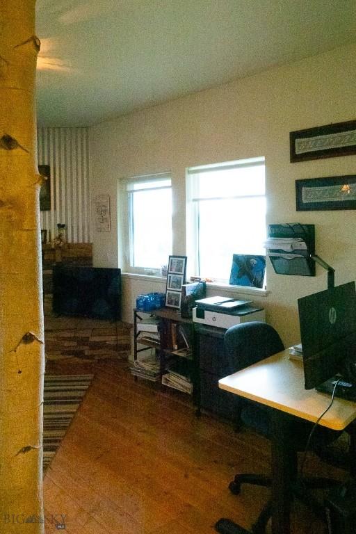 202 Beach Dr, West Yellowstone, MT 59758 - office with wood finished floors