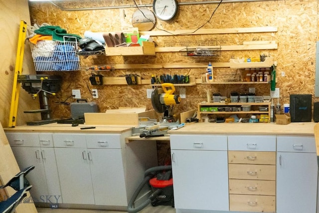 202 Beach Dr, West Yellowstone, MT 59758 - miscellaneous room with a workshop area