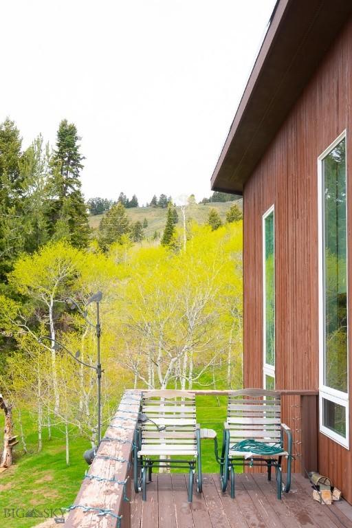 202 Beach Dr, West Yellowstone, MT 59758 - view of wooden deck