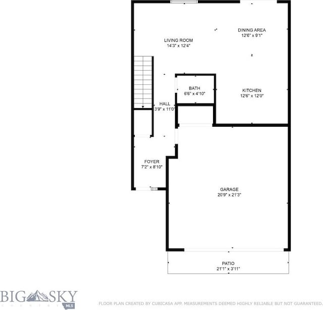 1304 Glider Ln Unit B, Belgrade, MT 59714 - home floor plan
