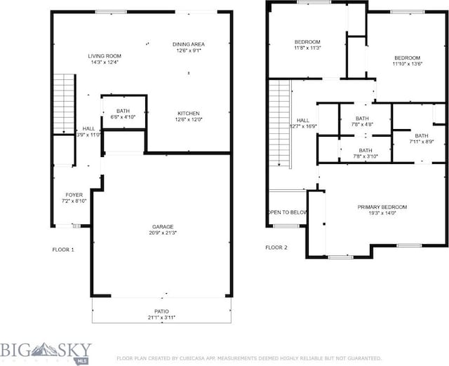 1304 Glider Ln Unit B, Belgrade, MT 59714 - floor plan / room layout