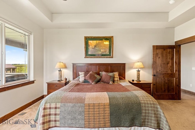 43 Lewis Dr, Three Forks, MT 59752 - carpeted bedroom with baseboards and a tray ceiling