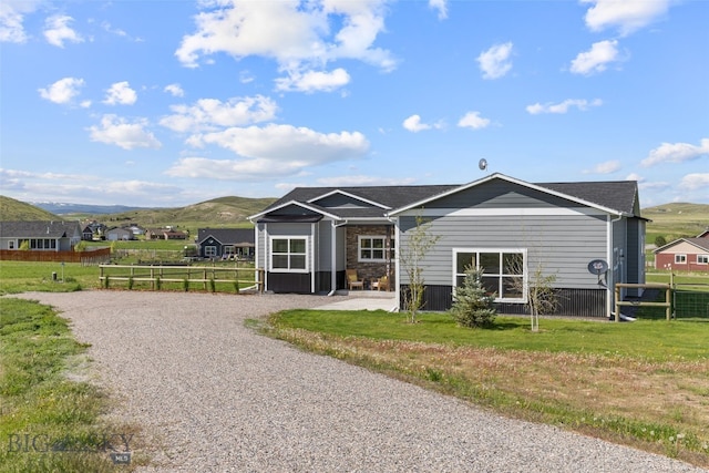 6 Wild Rye Pl, Three Forks, MT 59752 - rear view of house with a mountain view