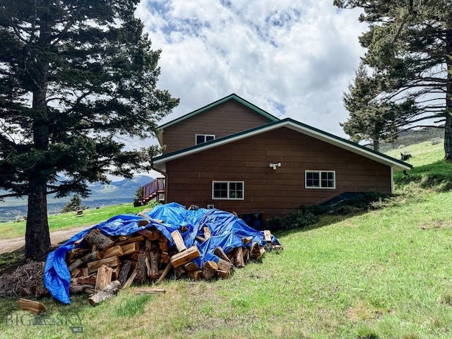 263 Hercules Rd, Emigrant, MT 59027 - view of home's exterior featuring a yard