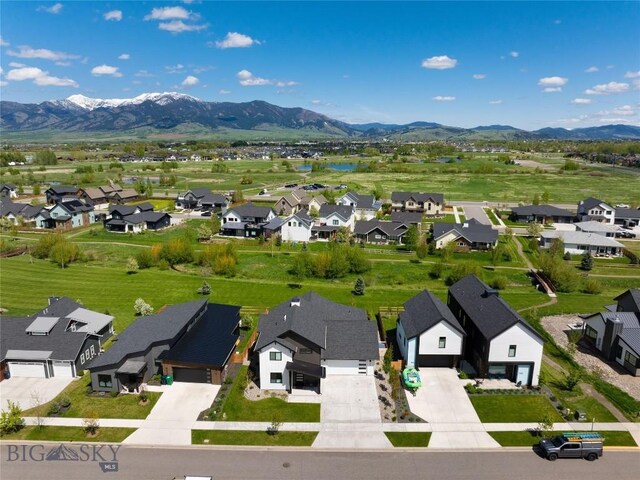 1510 Windrow Dr, Bozeman, MT 59718 - aerial view of residential area with a mountainous background