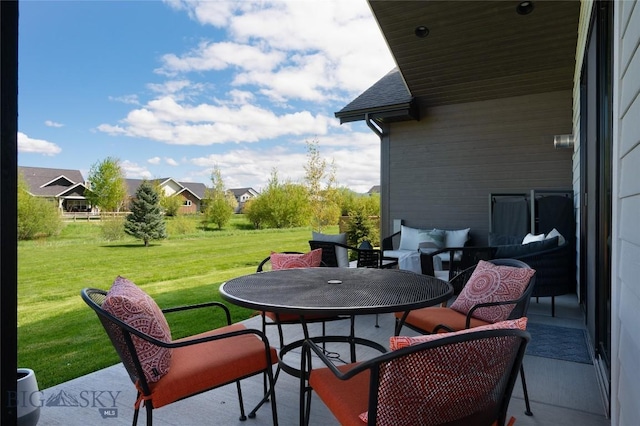 1510 Windrow Dr, Bozeman, MT 59718 - view of patio / terrace featuring outdoor dining space