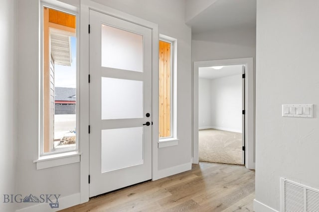 608 Spaniel Ln, Belgrade, MT 59714 - entryway with wood finished floors, plenty of natural light, and baseboards