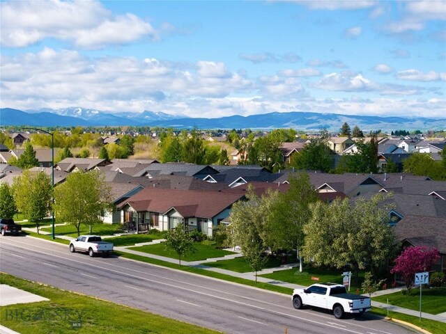 1079 N Cottonwood Rd, Bozeman, MT 59718 - aerial view of residential area featuring a mountain backdrop