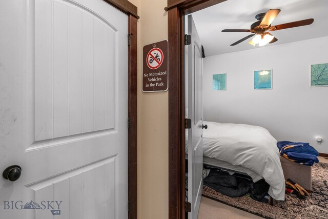 2472 Milkhouse Ave, Bozeman, MT 59718 - carpeted bedroom with ceiling fan