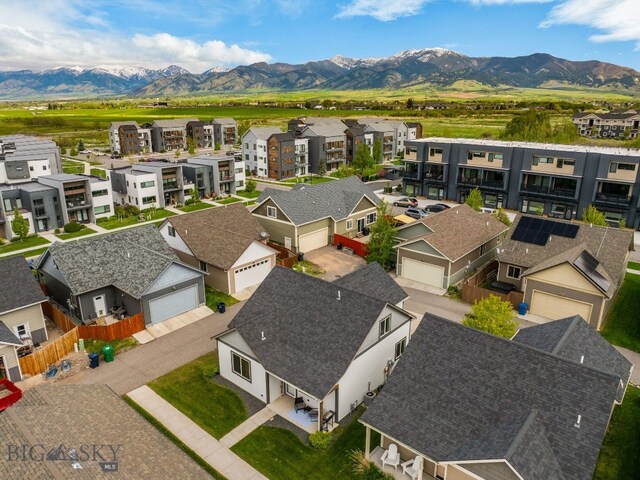 2472 Milkhouse Ave, Bozeman, MT 59718 - aerial view of residential area featuring a mountainous background