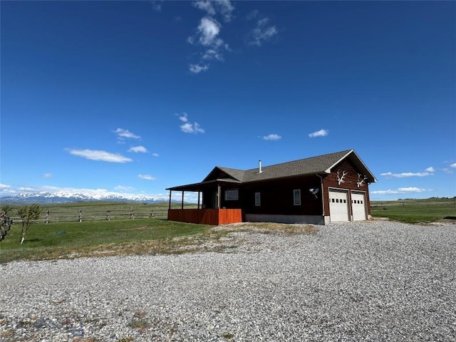 30 Grand View Ln, Big Timber, MT 59011 - ranch-style house with a view of countryside and a garage