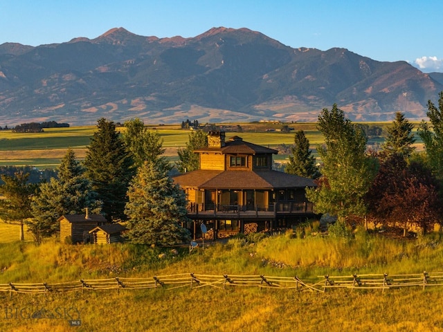 14585 Eagle Eye Way, Gallatin Gateway, MT 59730 - mountain view featuring rural landscape