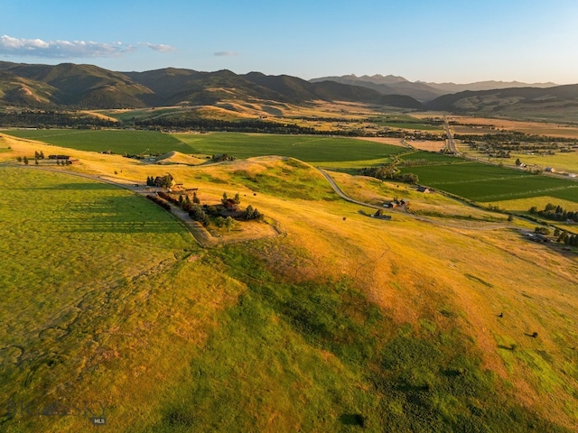 14585 Eagle Eye Way, Gallatin Gateway, MT 59730 - aerial overview of property's location featuring mountains and rural landscape