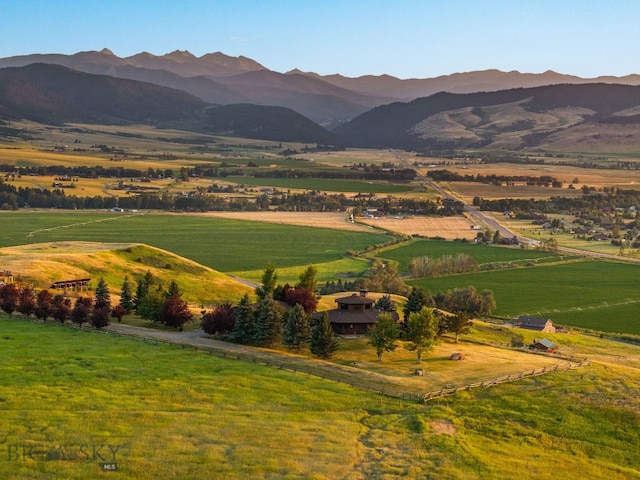 14585 Eagle Eye Way, Gallatin Gateway, MT 59730 - view of mountain backdrop featuring rural landscape and agricultural land