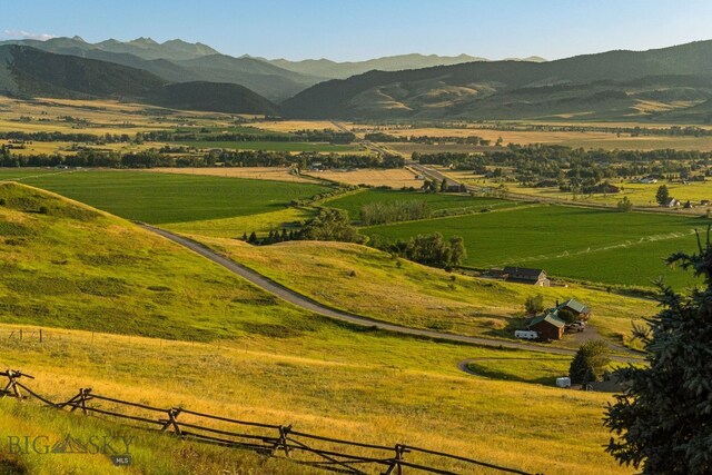 14585 Eagle Eye Way, Gallatin Gateway, MT 59730 - view of mountain backdrop with rural landscape and agricultural land