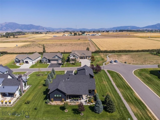 646 Arrow Trl, Bozeman, MT 59718 - aerial view of property's location with a mountain backdrop and rural landscape