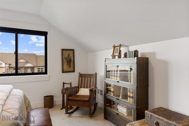 646 Arrow Trl, Bozeman, MT 59718 - bedroom with light colored carpet and vaulted ceiling